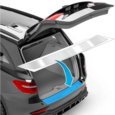 Obrázek uProtect fólie na ochranu zavazadlového prostoru pro BMW i3 I01 I 2013 2022 ochrana nárazníku, proti poškrábání, ochranná lak transparentní lesklá samolepicí