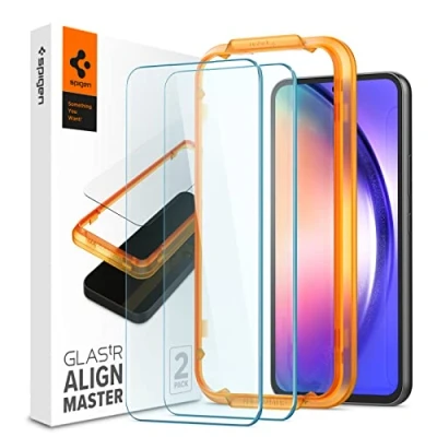 Obrázek Spigen AlignMaster ochranná fólie kompatibilní se Samsung Galaxy A54 5G, 2 kusy, odolná proti poškrábání, tvrdosti 9H