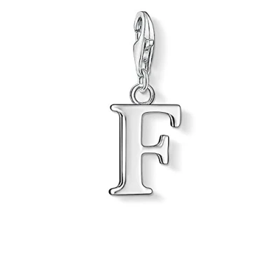 Obrázek Thomas Sabo Dámský přívěsek M písmeno Charm Club 925 Sterlingové stříbro 0187 001 12, stříbro, žádný drahokam