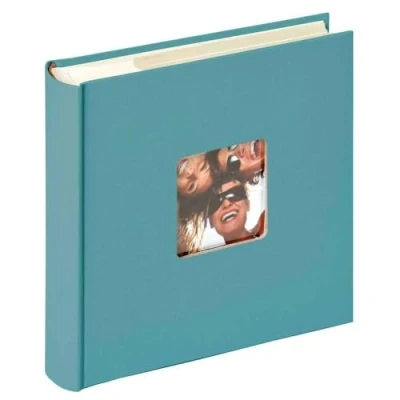 Obrázek walther design Fotoalbum petrolejová zelená 200 fotografií 10 x 15 cm vkládací album na poznámky s vyraženým krytem, Fun ME 110 K