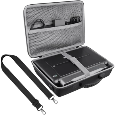 Obrázek co2CREA Pouzdro pro Canon PIXMA iP110 / TR150 mobilní inkoustová tiskárna Case Etui Taška (pouze pouzdro), černá