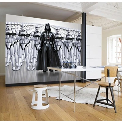 Obrázek Komar Fototapeta STAR WARS IMPERIAL FORCE 368 x 254 cm tapeta, stěna, dekorace, nástěnná obložení, Darth Vader, Sturmtruppen 8 490, černá/bílá