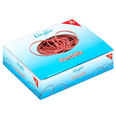 Obrázek Läufer 50647 Rondella gumové kroužky č. 13, průměr 85 mm, krabice 100 g, červená, obzvlášť dlouhá životnost