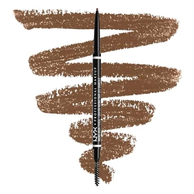 Obrázek NYX Professional Makeup Micro Brow Pencil, oboustranná s vytahovací tužkou na obočí a kartáčkem, veganská receptura, barevný odstín: Cool Ash Brown