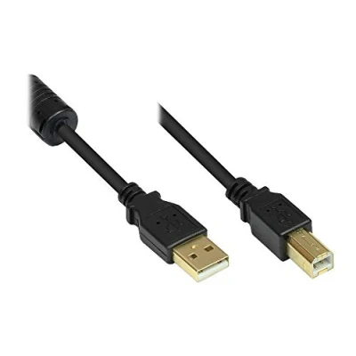Obrázek Good Connections GC M0079 Premium připojovací kabel k tiskárně USB 2. 0 konektor A na B, 0,5 m černý