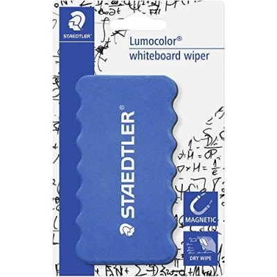 Obrázek STAEDTLER 652 BK Lumocolor Whiteboard stěrač blistrová karta, modrá