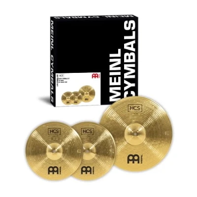Obrázek Meinl Cymbals Beckenset HCS Basic — s 14palcovým hihat, 18 bubnových bicích činelů mosaz, tradiční úprava (HCS1418)