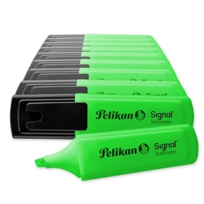 Obrázek Pelikan 803588 Zvýrazňovač Signal světle zelený, 10 kusů ve skládací krabičce