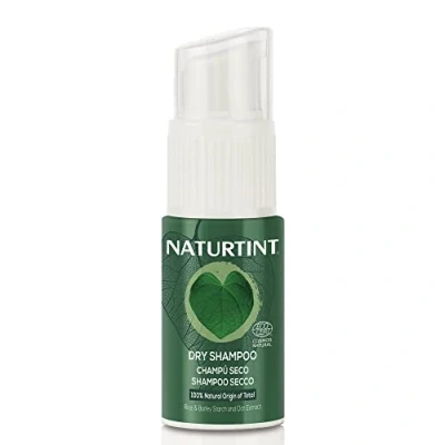Obrázek Naturtint Trockenshampoo Hilft Überschüssigen Talg aus dem Haar zu Absorbieren. Volumen und Stärke, Weicheres Besser Kämmbares Haar. 100% Natürliche Inhaltsstoffe 20gr