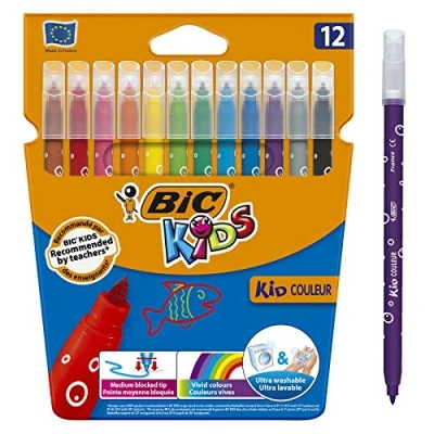 Obrázek BIC Kids 9202942 fixy Kid Couleur, 12 kusů