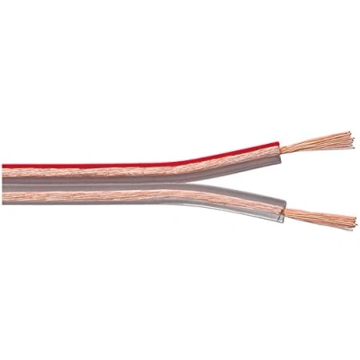 Obrázek Goobay 15126 kabel reproduktoru 2x1,5 mm² měď lanko / k boxu audio metráž Speaker Cable měděný subwooferu transparentní 10m