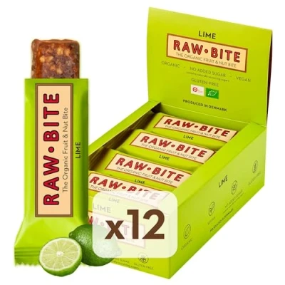 Obrázek Raw Bite tyčinka na syrové potraviny Spicy Lime, balení 12 ks (12 x 50 g)