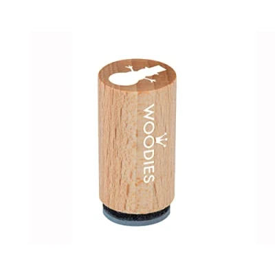 Obrázek Mini Woodies razítko, sněhulák 2, Ø 15 mm