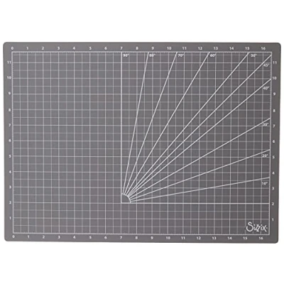 Obrázek Sizzix, Jednotná velikost 663384 velká řezací podložka s mřížkou na scrapbooking, výrobu karet, tvoření papíru, domácí dekorace a DIY projekty, šedá, vícebarevná