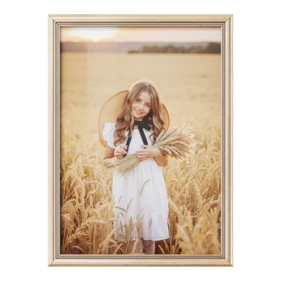 Obrázek 5dílná sada 15 נ20 cm, rám obrazu, styl Artos, dřevěný rám, fotogalerie, skleněná tabule, zlatý, 9426 5