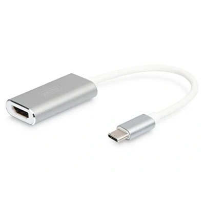 Obrázek DIGITUS Grafický adaptér USB typu C, typ C na HDMI A, 4K Ultra HD 30Hz, 3840x2160 pixelů, hliník