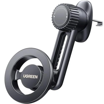 Obrázek UGREEN Držák MagSafe do auta [proti pádu, magnetický uzávěr] na mobilní telefon Auto Magnet mobil Pro ventilaci kompatibilní s iPhone 16 15 14 13 12 Max Plus Mini, pouzdro