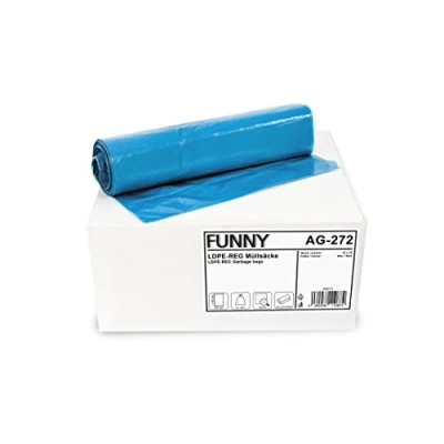 Obrázek Funny Sáčky na odpadky AG 272 LDPE, 700 x 1100 mm typ 80, modré, cca 120 l, 250 kusů
