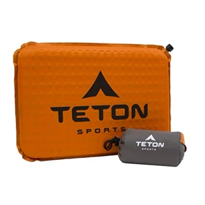 Obrázek TETON Sports Camping Sitzkissen, Stadionsitz, Bürostuhl, Auto Pad, aufblasbar, orange, 43,2 x 30,5 3,8 cm