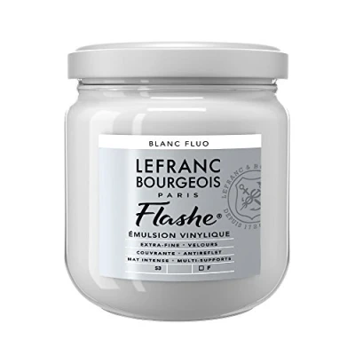 Obrázek Lefranc Bourgeois 300524 Flashe akrylová barva a vinylová barva, vysoce pigmentované, elastické, stálé na světle, odolné proti stárnutí, matná, pro vnitřní i venkovní použití, 400 ml květináč Fluo