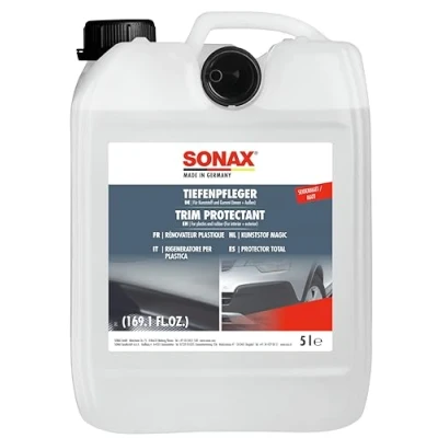 Obrázek SONAX Hedvábný matný (5 litrů) čistič plastů a pryže pro čištění, intenzivní péče trvalá ochrana všechny plastové gumové povrchy č. výr. 03835000