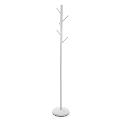 Obrázek Versa Adelisa Minimalistischer Garderobenständer für den Eingangsbereich, mit 9 Haken Kleidung oder Taschen, Maßnahmen (H x L B) 170 28,5 cm, Metall, Farbe: Weiß
