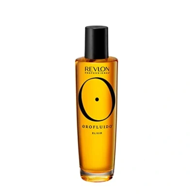 Obrázek REVLON PROFESSIONAL Orofluido Argan Oil Elixir, 100 ml, výživná péče o vlasy s arganovým olejem, vyhlazující vlasový olej pro hebké, lesklé vlasy, Anti Frizz, veganský