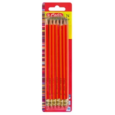 Obrázek Herlitz 8850604 tužky Scolair HB s hrotem 24 kusů FSC dřeva, lakované