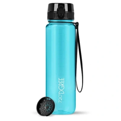 Obrázek 720DGREE láhev na pití 1l &quot;uberBottle&quot; crystalClear + sítko bez BPA vodu pro sport, posilování, fitness, jízdní kolo, outdoor, univerzální sportovní z tritanu lehká, odolná