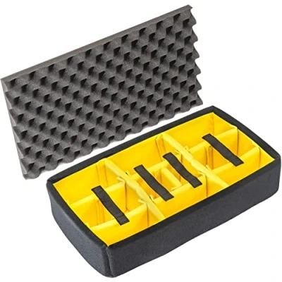 Obrázek Peli 1520 406 100E Set gepolsterte Trennwände, Original Protector Case Zubehör, Kompatibel mit: 1520, Farbe: Schwarz/Gelb