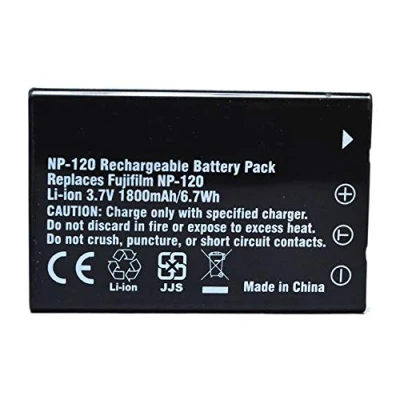 Obrázek Amsahr Fuji NP120 2000 mAh, 3,7 Volts, CE homologace, rohs konformní.Baterie