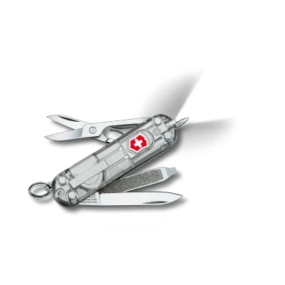 Obrázek Victorinox Švýcarský kapesní nůž, Signature Lite, Multitool, Swiss Army Knife se 7 funkcemi, čepel, malý, pilník na nehty, šroubovák 2,5 mm