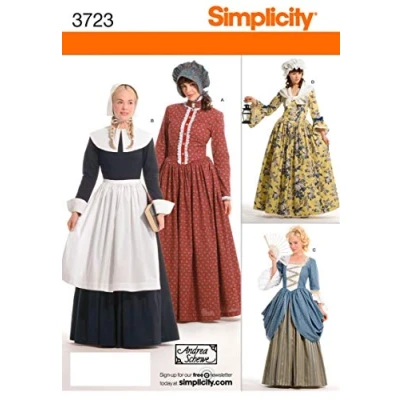 Obrázek Simplicity 3723Women&#039;s Costumes, Paper, White, R5 (14,16,18,2,22)