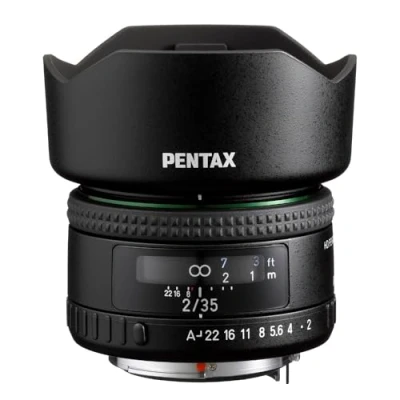 Obrázek HD PENTAX FA35mmF2 22190 Vielseitiges Weitwinkelobjektiv Die neueste Beschichtung minimiert Streulicht und Geisterbilder Anti Flecken Neues Außendesign Hybride asphärische Linse