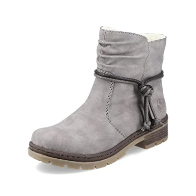 Obrázek Rieker dámské kotníkové boty Ankle Boots Y7463, kozačky, šedá 40