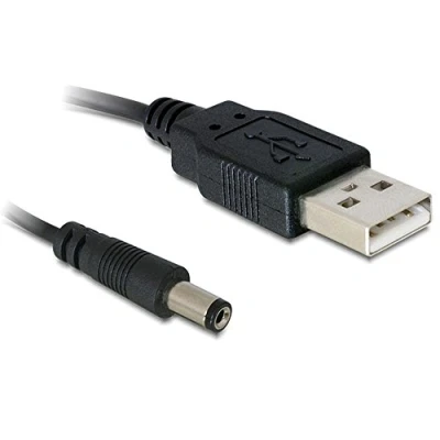 Obrázek Kabel DeLock USB Napájení&gt; DC 5,5 x 2,1 mm zástrčka 1,0 m
