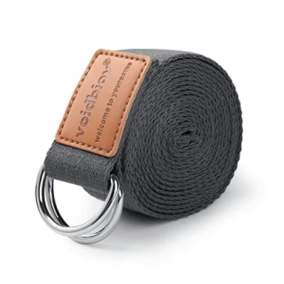 Obrázek voidbiov Cintura per Yoga Assist 1.85 2.5 m, Sensazione di Cotone Naturale, in Grado Fissare la Postura, Migliorare Flessibilità del Corpo e Aiutare Lo Stretching Muscolare