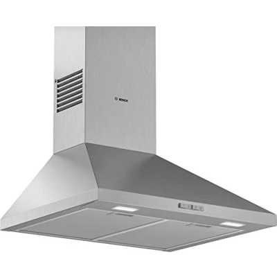 Obrázek Bosch Nástěnný stojan DWP64BC50 série 2, šířka 60 cm, cirkulační a výstupní vzduch, Made in Germany, LED osvětlení rovnoměrné osvětlení, tlačítkový spínač, 3 stupně výkonu, kovový tukový filtr vhodný