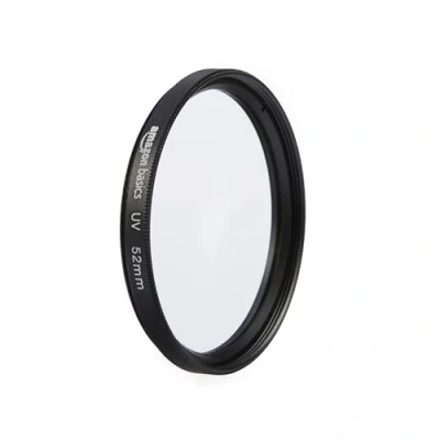 Obrázek Amazon Basics 52 mm kulatý UV ochranný filtr pro jasnější obrazy, chrání před prachem, nečistotami a poškrábáním