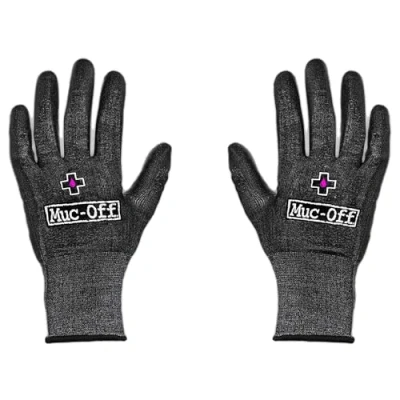 Obrázek Muc Off Mechaniker Handschuhe, Mittel Latexfreie Schnittschutzhandschuhe für die Wartung von Fahrrädern und Motorrädern Waschmaschinengeeignete Arbeitshandschuhe