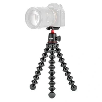 Obrázek JOBY GorillaPod 3K Kit Flexibilní a lehký stativ (s kulovou hlavou pro DSLR, CSC bezzrcadlové kamery, nosnost až 3 kg), Made in Italy, JB91507 BWW, černý