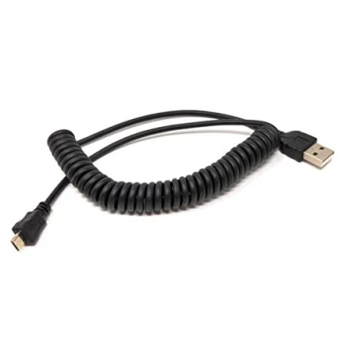 Obrázek System S Micro USB kabel datový nabíjecí spirálový 30 cm 135