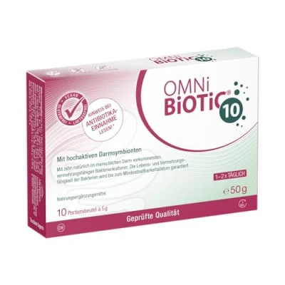 Obrázek OMNi BiOTiC 10 porcí (50 g) kmenů bakterií miliard v denní dávce prášek s inulinem veganské bez lepku laktózy pro každodenní použití