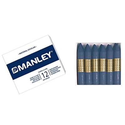 Obrázek MANLEY MNC04613 Box 12 Wachsmalstifte, blau