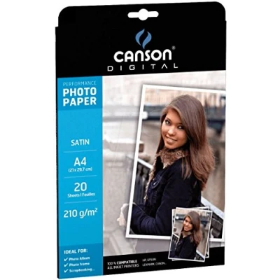 Obrázek Canson Fotopapír Digital Performance, A4, satén, bílý