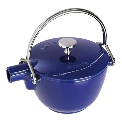 Obrázek STAUB Čajová konvice/konvice, kulatá, 16,5 cm, 1,1 l, pro všechny typy sporáků, tmavě modrá
