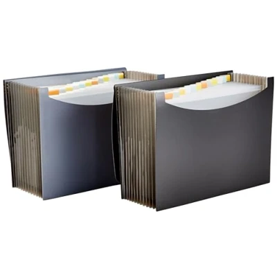 Obrázek Složka dokumentů AmazonBasics A4, černá složka, 2 sady