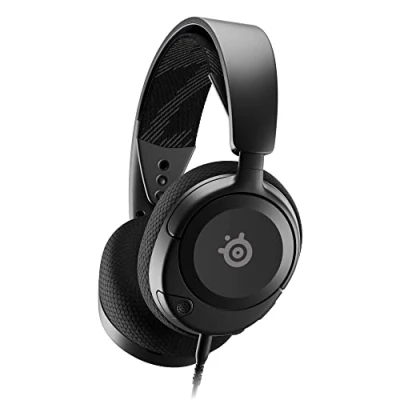 Obrázek SteelSeries Arctis Nova 1 multifunkční herní headset Hi Fi ovladač 360 prostorový zvuk AirWeave Memory Foam náušníky mikrofon s potlačením hluku PC, PS5, PS4, Xbox černý