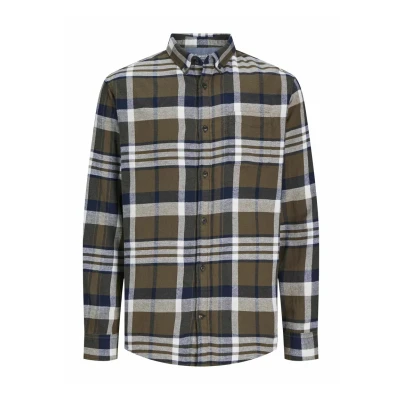 Obrázek Jack &amp; Jones Jjeclassic Autumn Check Shirt Košile, Muži, Velikost: XS, Canteen