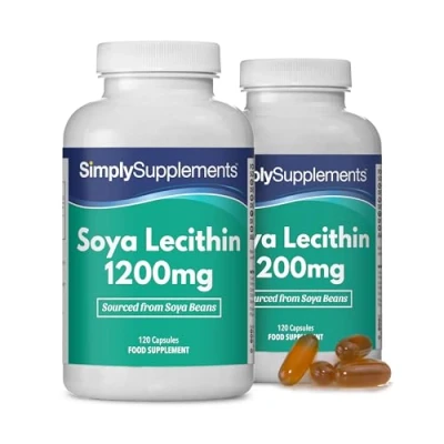 Obrázek Lecithin 1200 mg bez GMO 240 kapslí SimplySupplements